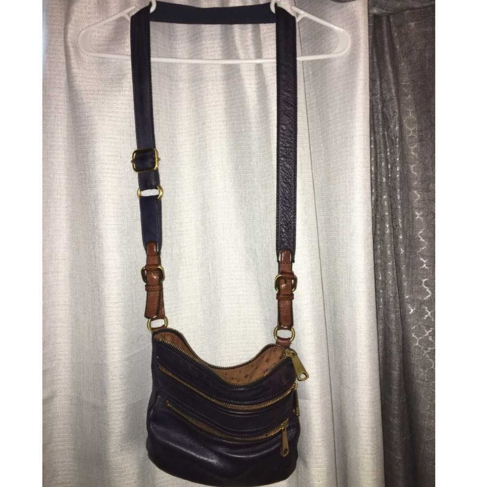 Fossil leather crossbody purse